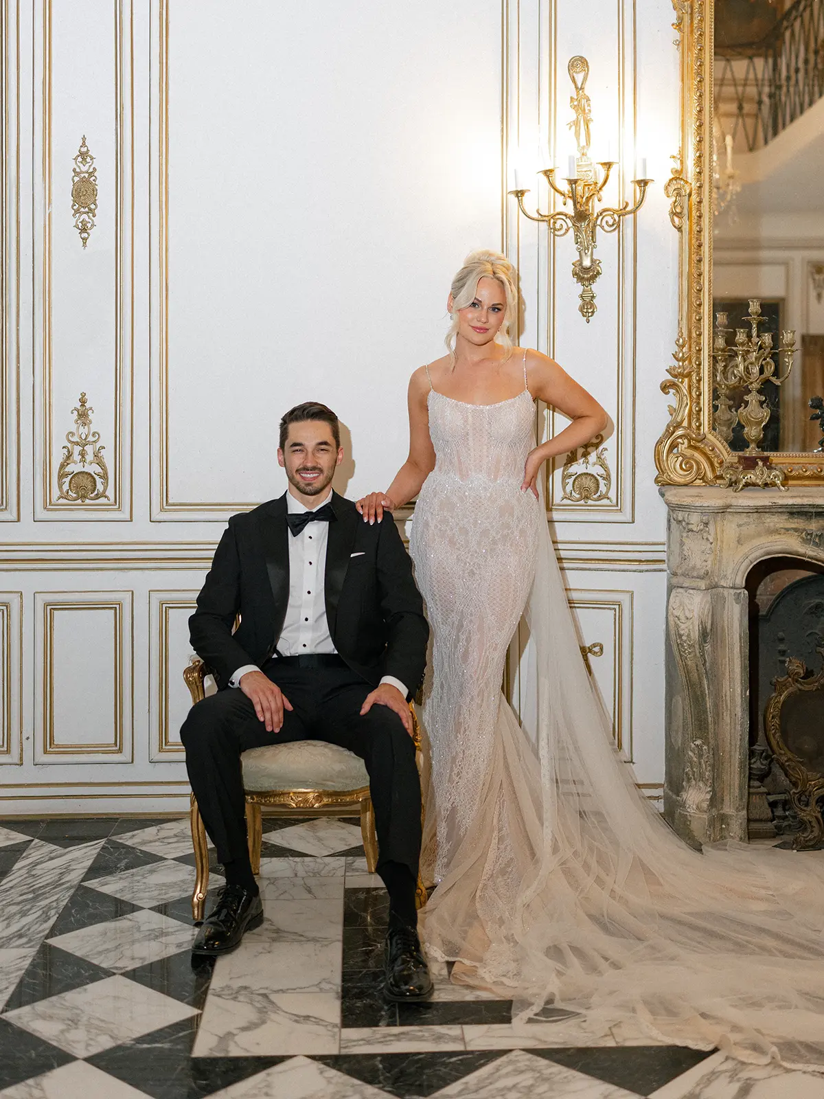 white dress with flowers